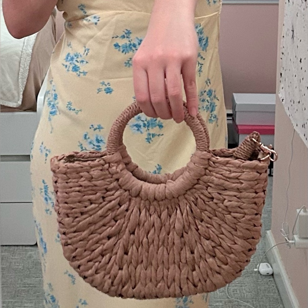Mini Woven Tote Bag